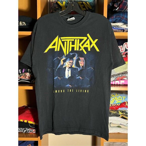 Vintage Anthrax Among The Living Follow Or Die Metal Band Tee - Picture 1 of 4